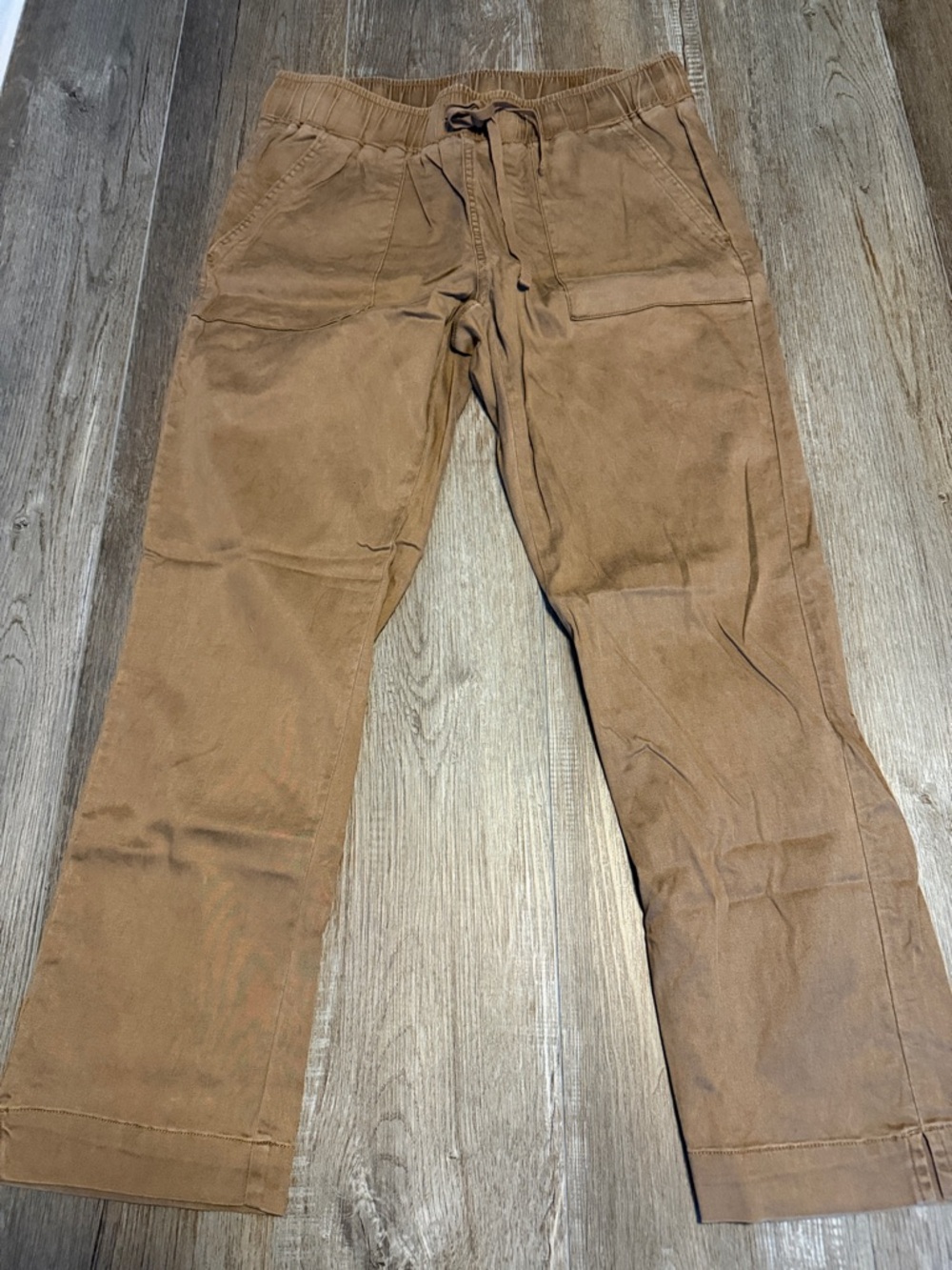 Buffalo David Bitton Drawstring Pants in Tan Brown